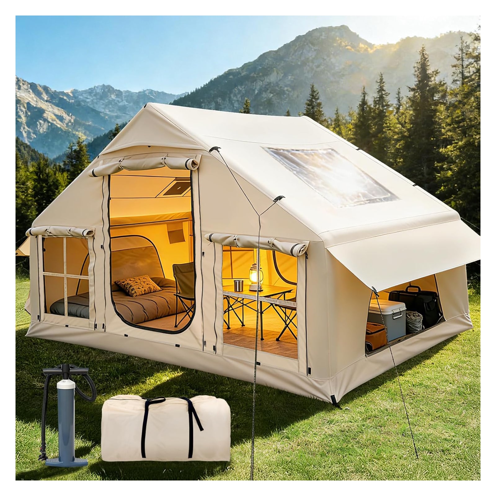 Inflatable Tent with Skylight - inflatable tent with skylight - gallery detail view 2