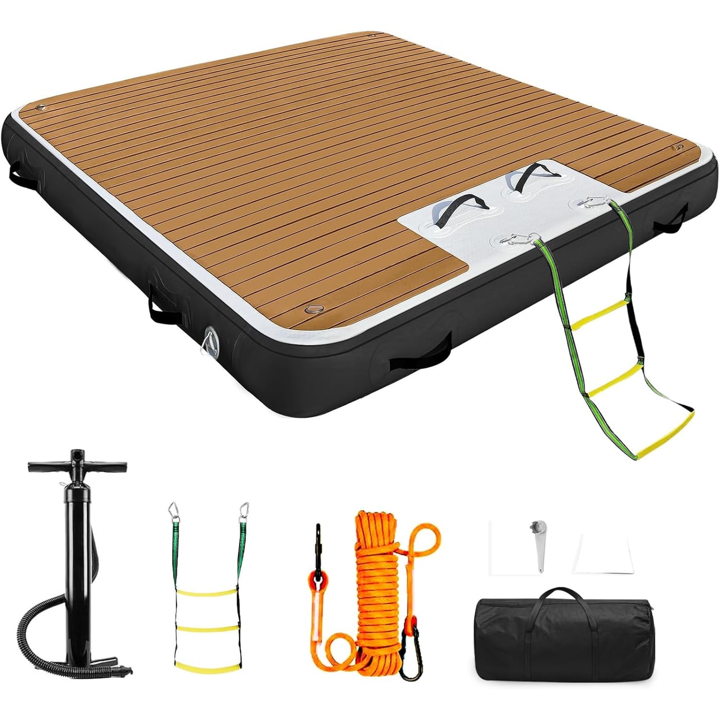 Teak Inflatable Dock Platform main image